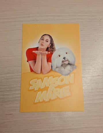Samson & Marie handtekeningenkaartje - Studio 100 beschikbaar voor biedingen