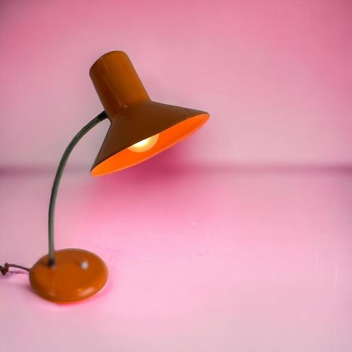 Lampe de table/lampe de bureau orange vintage, Antiquités & Art, Antiquités | Éclairage, Enlèvement ou Envoi