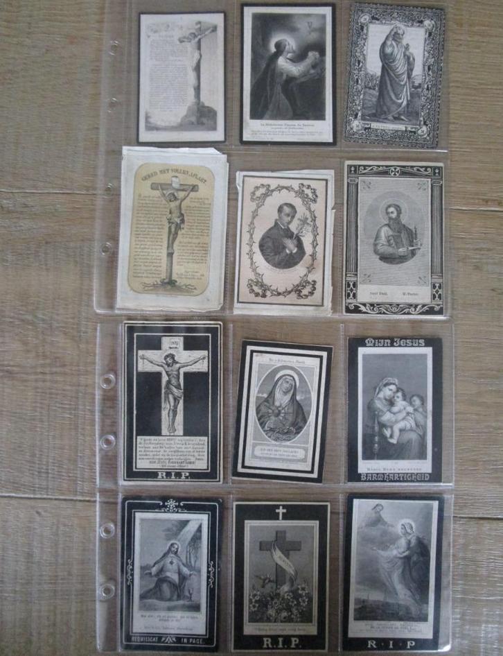 104 doods prentjes gestorven 1860 - 1900, Verzamelen, Bidprentjes en Rouwkaarten, Bidprentje, Ophalen of Verzenden