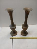 2 ancien vases en laiton, Enlèvement ou Envoi, Cuivre