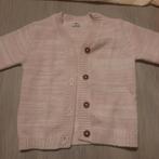 Licht roze trui met houten knoopjes, Kinderen en Baby's, Babykleding | Maat 80, Ophalen, Zeeman, Zo goed als nieuw, Truitje of Vestje