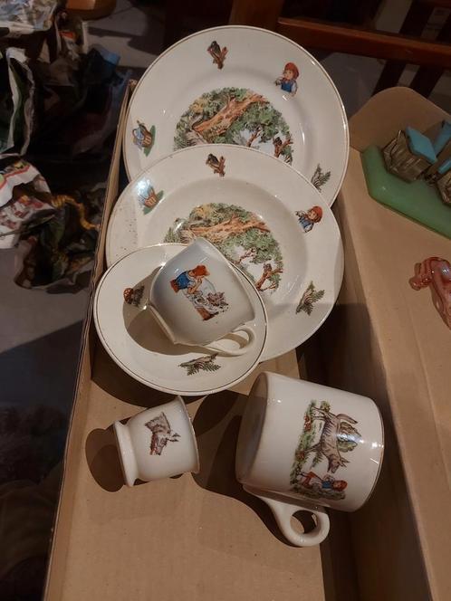 kinderservies vintage, Antiek en Kunst, Antiek | Servies compleet, Ophalen