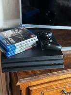 Playstation 4 pro 1TB met 4 spelletjes, Consoles de jeu & Jeux vidéo, Avec 1 manette, Enlèvement, Utilisé, 1 TB