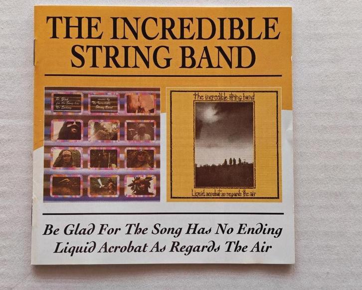 INCREDIBLE STRING BAND - 2 originele albums (2 CDset), CD & DVD, CD | Rock, Comme neuf, Pop rock, Enlèvement ou Envoi
