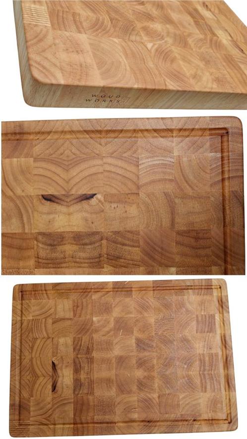 XL kopshouten snijplank, Antiek en Kunst, Kunst | Designobjecten, Ophalen of Verzenden