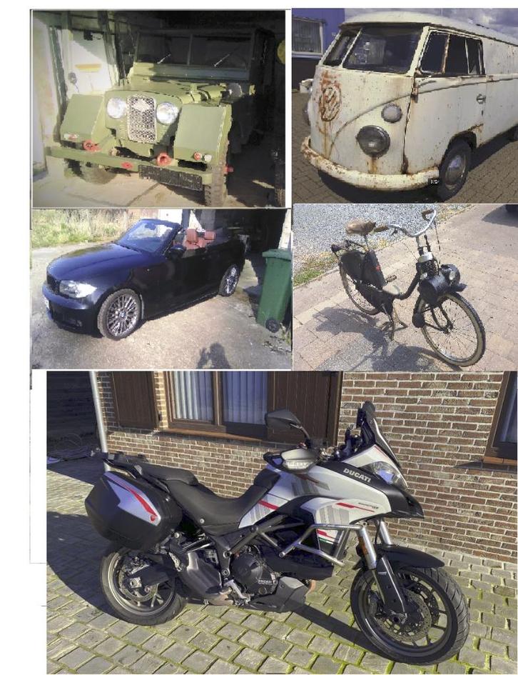 Collectie Classic / oldtimers/Motorfietsen/Solex te Koop, Auto's, Oldtimers, Particulier, Achteruitrijcamera, BMW, Benzine, Cabriolet