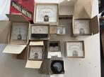 9 stuks vintage  paneel meter nieuw in doos, Ophalen, Nieuw