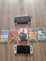 Nintendo Switch OLED + 5 games, Ophalen of Verzenden, Gebruikt, Switch OLED