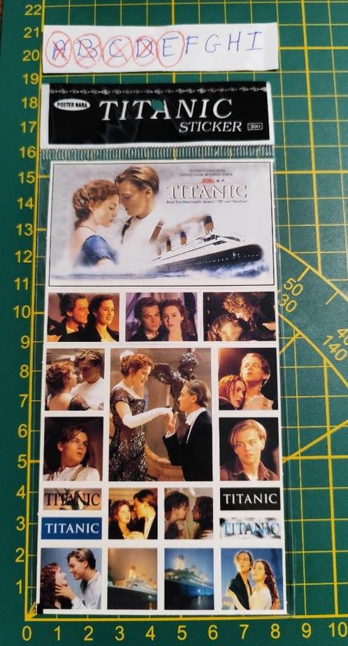 Sticker set (E) Titanic Film (origineel uit 1998 in OVP) € 4, Collections, Autocollants, Enlèvement ou Envoi