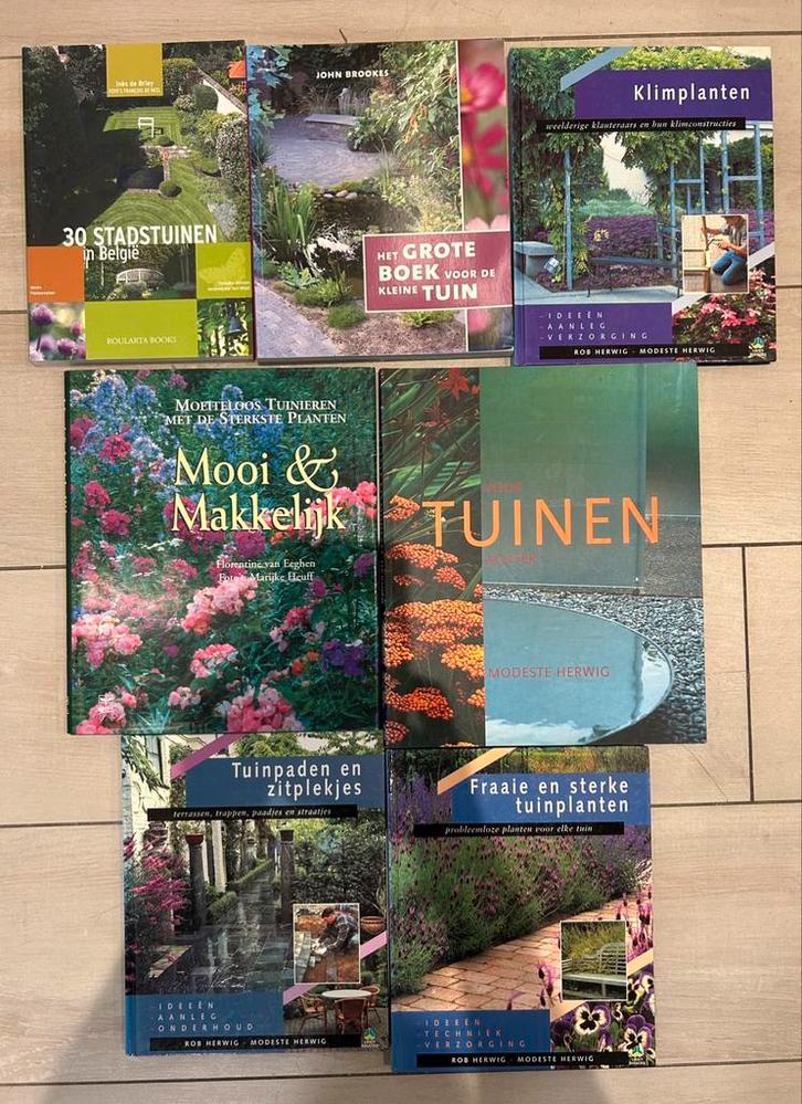 Lot van 7 mooie tuinboeken - 3€ per boek, Boeken, Wonen en Tuinieren, Gelezen, Ophalen