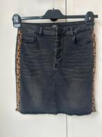 Zwarte jeansrok met Leopard - mt 38 - Only, Kleding | Dames, Rokken, Maat 38/40 (M), Only, Zwart, Ophalen of Verzenden