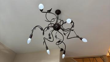 Landelijke hanglamp met led, Huis en Inrichting, Ophalen, Zo goed als nieuw