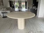Ronde travertin eettafel in mooie staat, Huis en Inrichting, Tafels | Eettafels, Ophalen of Verzenden