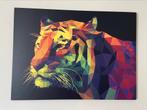 Toile abstraite tigre, 116cm par 84cm, Maison & Meubles, Accessoires pour la Maison | Peintures, Dessins & Photos, Comme neuf