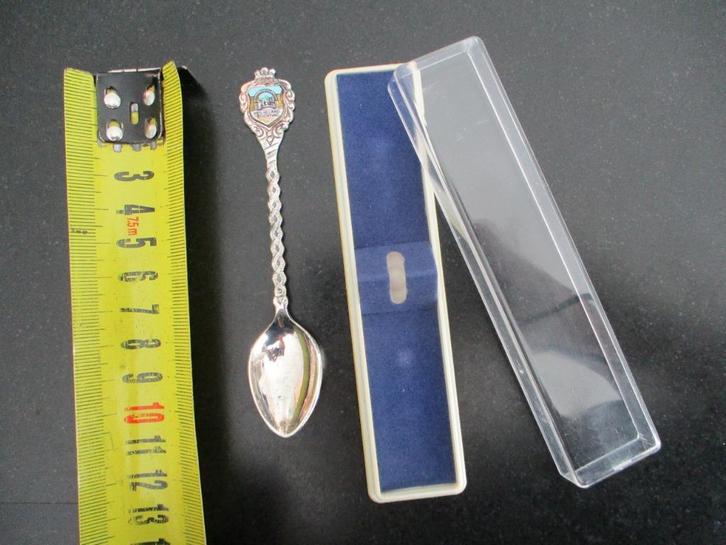vintage souvenir theelepel in doosje,heilig land stichting, Verzamelen, Porselein, Kristal en Bestek, Gebruikt, Bestek, Overige materialen