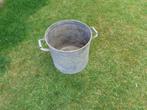 bassine - marmite en galvanisé - forme ronde - ancienne, Rond, Jardin, 30 à 60 cm, Enlèvement