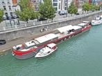 Bewoonbare péniche met karakter-38,5 m x 5,0 m, Watersport en Boten, Gebruikt, Staal, Binnenboordmotor, Diesel