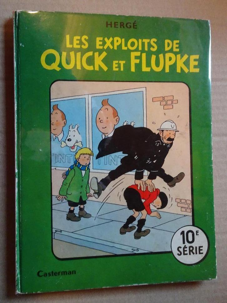 BD Quick & Flupke - 10ème Série (NL) - Hergé, Collections, Personnages de BD, Utilisé, Livre ou Jeu, Tintin, Enlèvement ou Envoi