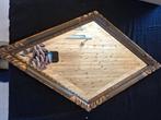 Vintage ruitvormige wandspiegel, Ophalen, Overige vormen, Minder dan 50 cm, Minder dan 100 cm