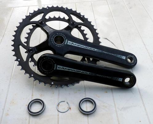 Campagnolo Record carbon crankstel met 11 versnellingen, Fietsen en Brommers, Fietsonderdelen, Gebruikt, Racefiets, Crankstel of Pedalen