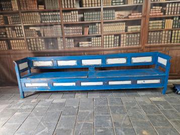Grote oude klepbank 335 cm breed, Huis en Inrichting, Tafels | Eettafels, Ophalen