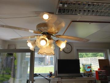 Ventilateur de plafond électrique 230 V avec éclairage.
