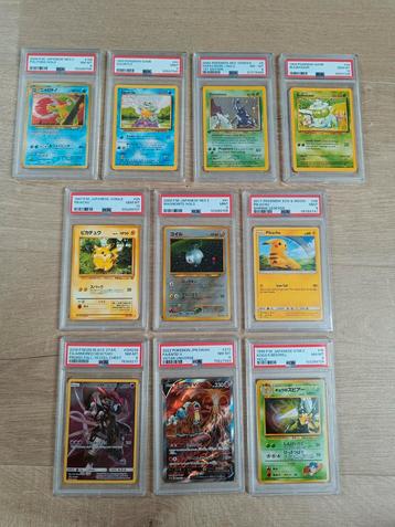 Pokémon vintage PSA slabs Engels & Japans  beschikbaar voor biedingen