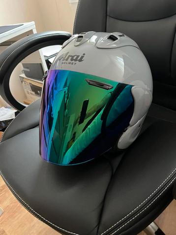Arai helm Nardo Grey met headset, Enlèvement ou Envoi, L, Arai