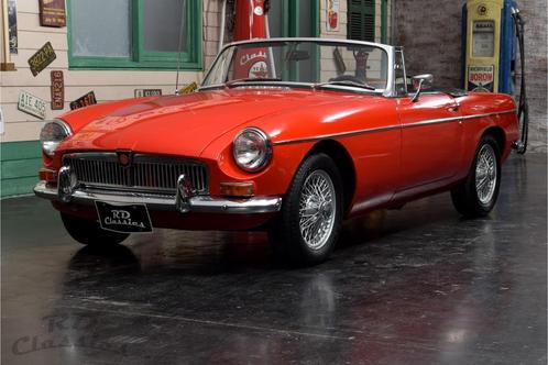 MG B Roadster (bj 1968), Auto's, Oldtimers, Bedrijf, Open dak, MG, Benzine, Cabriolet, 2 deurs, Handgeschakeld, Rood