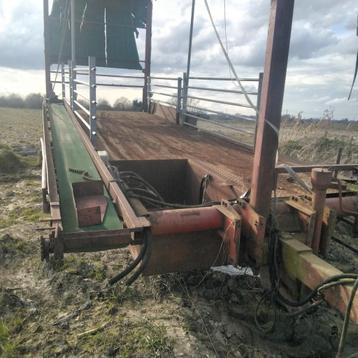 Tandem groenten oogstwagen met band van 6m en11pal  1500euro beschikbaar voor biedingen