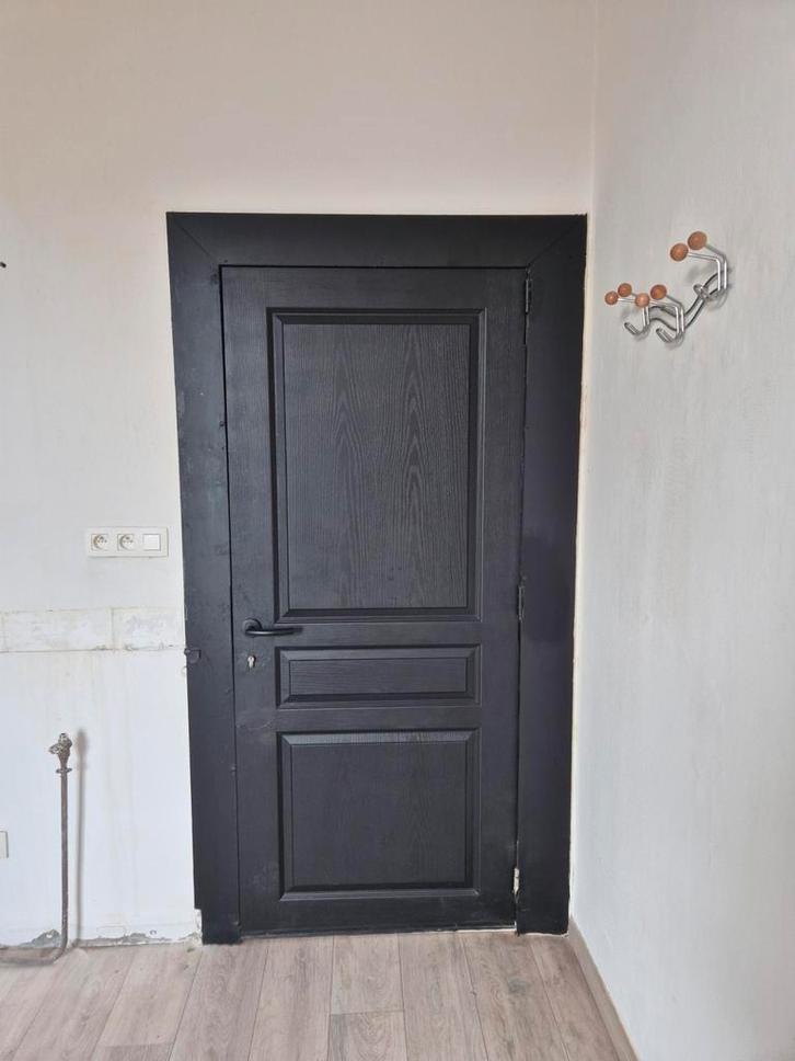 Porte intérieure peinte en noir, Huis en Inrichting, Overige Huis en Inrichting, Gebruikt, Ophalen