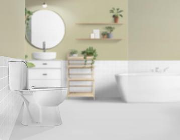 VRIJSTAAND TOILETGARNITUUR, V-UITGANG EN H-UITGANG (220MM)  beschikbaar voor biedingen