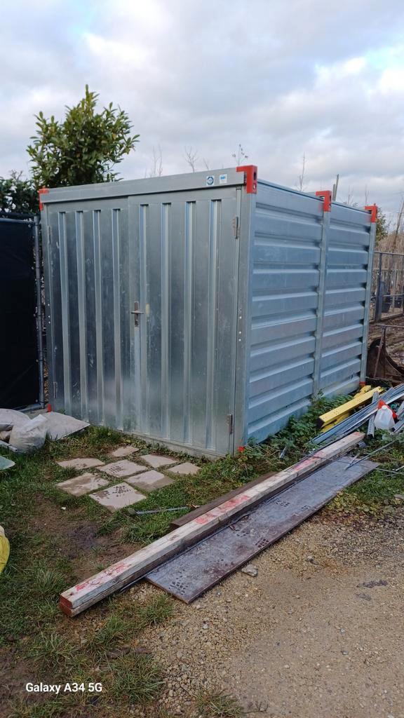 Tuinhuis, berging, werfkeet., Tuin en Terras, Bergingen en Tuinkasten, Gebruikt, Metaal, Ophalen