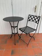 Vintage opvouwbare bistrotafel en stoel voor in de tuin, Gebruikt, Stoel