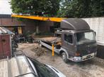 Mercedes atego met 3.5T hiab kraan koppeling cilinder defect, Auto's, Vrachtwagens, Mercedes-Benz, Diesel, Particulier, Te koop