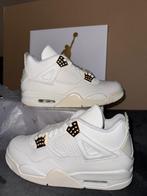 Jordan 4 White & Gold 42.5, Kleding | Heren, Schoenen, Ophalen, Wit, Nike, Nieuw