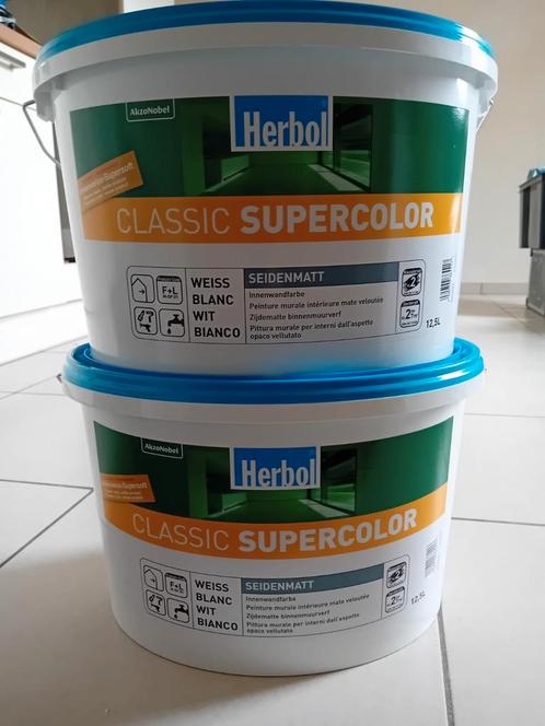 peinture intérieure, Doe-het-zelf en Bouw, Verf, Beits en Lak, Nieuw, Verf, 10 tot 15 liter, Wit, Ophalen