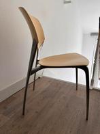 Vintage stoel model silla fabrikant driade, Huis en Inrichting, Overige materialen, Twee, Gebruikt, Chaise silla couleur sable , aluminium poli / plastique