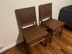 Paire de chaises anciennes Léopold II, Maison & Meubles, Enlèvement ou Envoi, Comme neuf, Bois