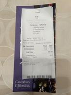 Tickets Canterbury Cathedral, Tickets en Kaartjes, Theater | Overige, Drie personen of meer, November
