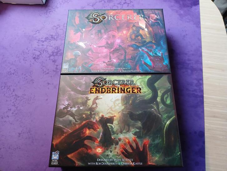Sorcerer + Endbringer + All packs + Egyptian Battlefields, Hobby en Vrije tijd, Gezelschapsspellen | Bordspellen, Gebruikt, Een of twee spelers