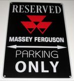 MASSEY FERGUSON TRACTOR : Metalen Bord Parking Only, Verzenden, Nieuw, Reclamebord