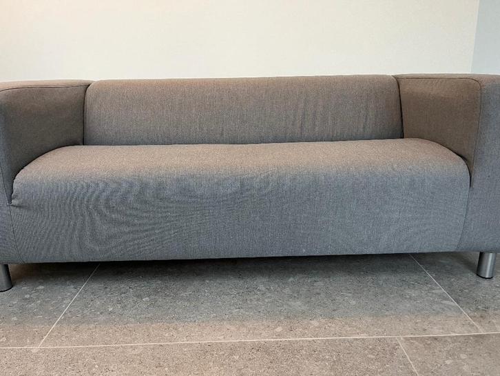 Ikea Klippan 2-zits zetel stof Vissle grijs, Huis en Inrichting, Zetels | Zetels, Gebruikt, Rechte bank, Tweepersoons, 150 tot 200 cm
