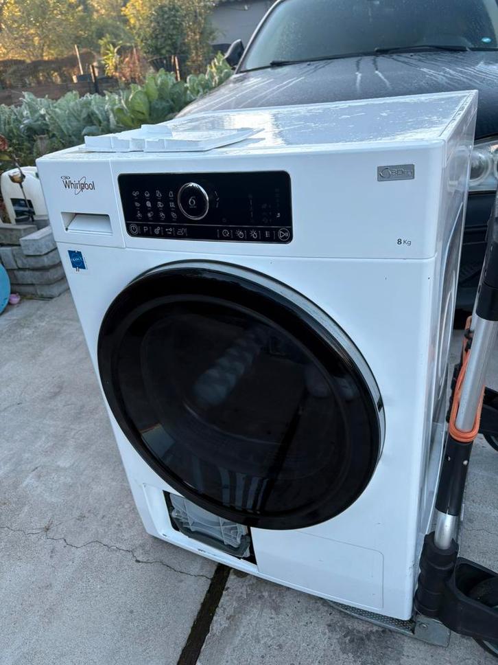 Whirlpool Droogkast warmtepomp, Elektronische apparatuur, Droogkasten, Gebruikt, Condens, Voorlader, 6 tot 8 kg, Minder dan 85 cm