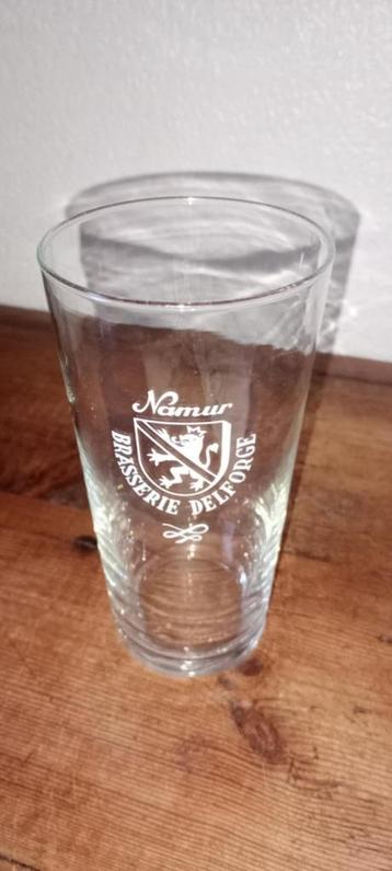 Brasserie bier oud glas Delforge Namur beschikbaar voor biedingen