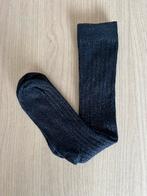 Donkerblauwe Kniekousen glitter maat 31-34, Comme neuf, Chaussettes, Fille, Enlèvement ou Envoi