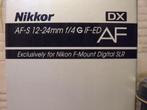 Nikkor AF-S 12-24mm f/4 G IF-ED DX, Ophalen of Verzenden, Zo goed als nieuw, Groothoeklens, Zoom