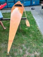 Houten kajak inclusief houten peddel, Watersport en Boten, Kano's, Ophalen, Gebruikt, Eén persoon, Met peddels