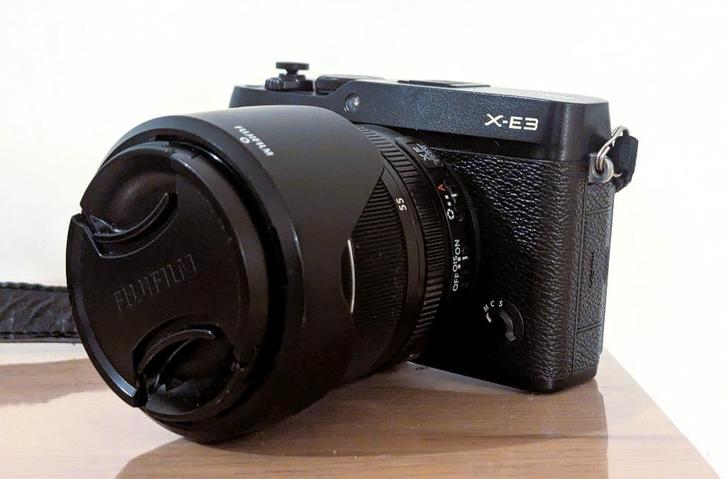 Fujifilm X-E3 + XF 18-55mm f/2.8-4 OIS, Audio, Tv en Foto, Fotocamera's Digitaal, Gebruikt, Spiegelreflex, Fuji, Ophalen