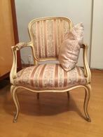 Louis XV zetel, nieuw gestoffeerrd. Bergere stijl., Huis en Inrichting, Ophalen, Gebruikt, Louis XV